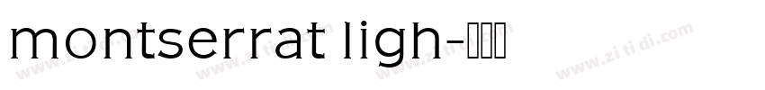 montserrat ligh字体转换